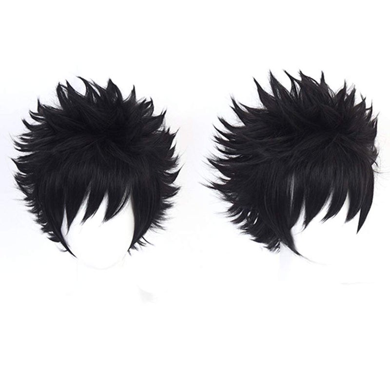 OSIAS Anime Cosplay Wig, Dabi, Heat Resistant Synthetic Wavy Hair, One Size, Adult Male, Halloween, Cosplay, Party, Concert, Wedding, Dating - Image 1